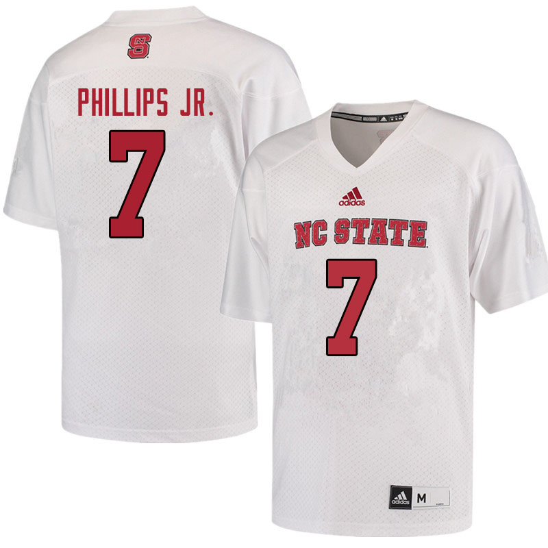 Men #7 Freddie Phillips Jr. NC State Wolfpack College Football Jerseys Sale-Red - Click Image to Close
